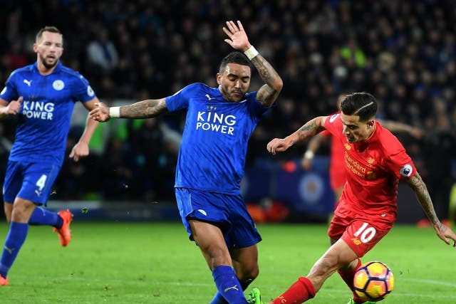 Danny Simpson in action against Liverpool on Monday night