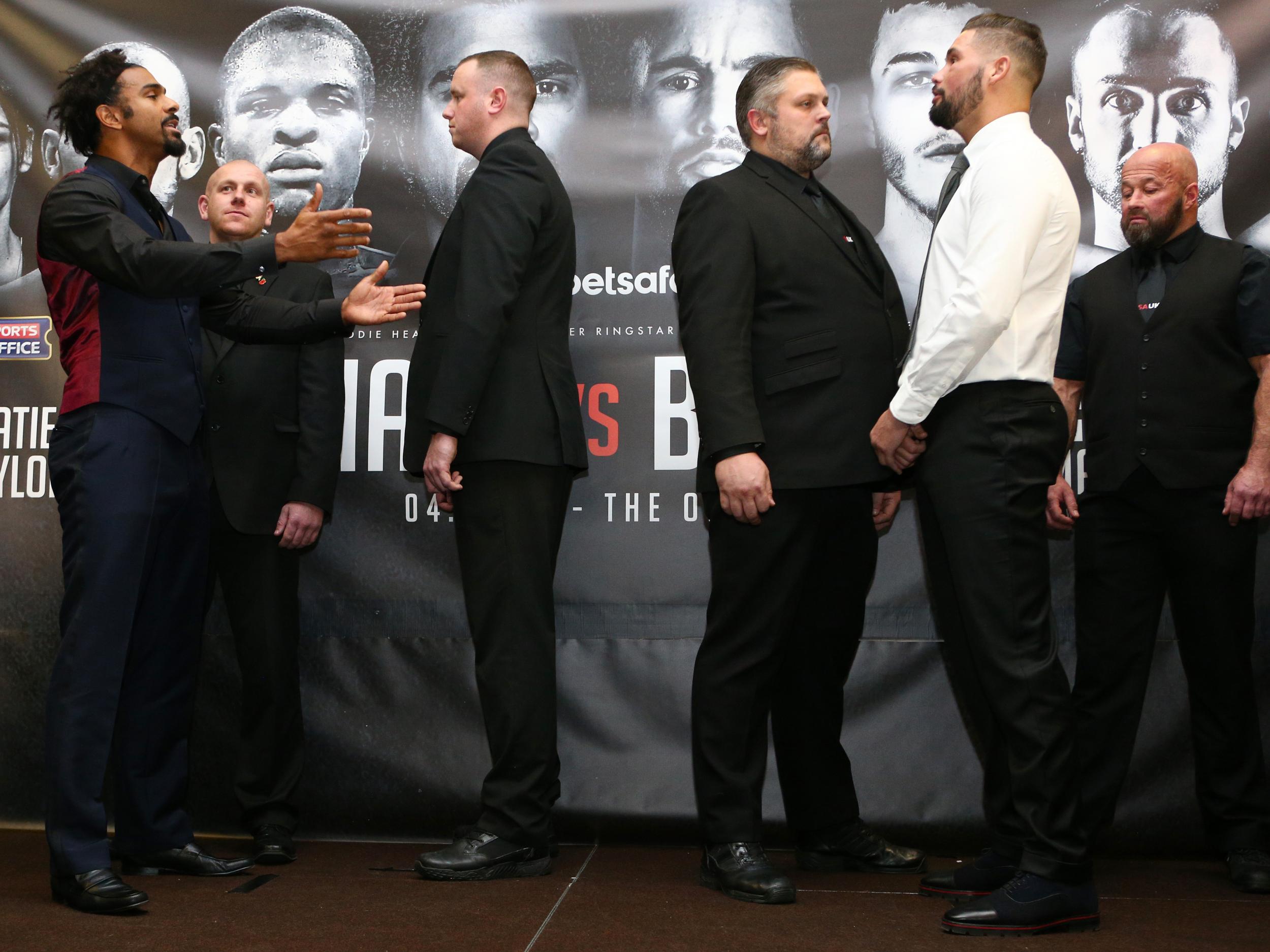 Haye and Bellew clashes in a bad-tempered news conference