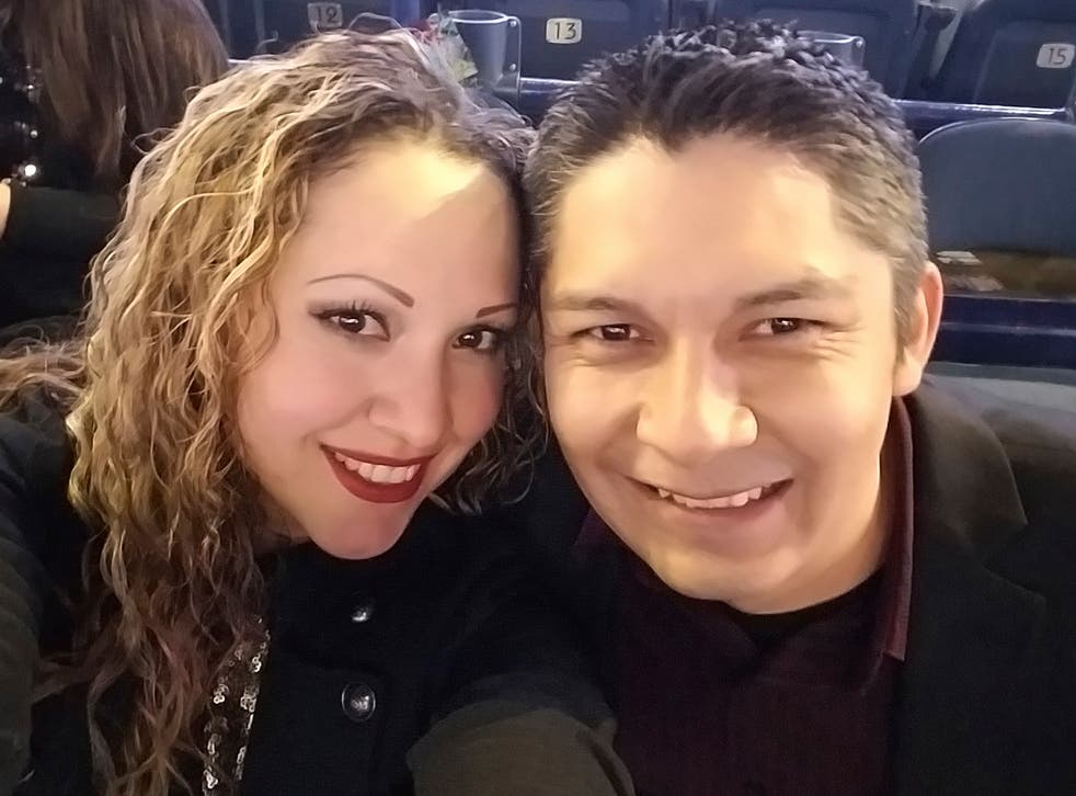 Juan Carlos Hernandez Pacheco with his wife Elizabeth