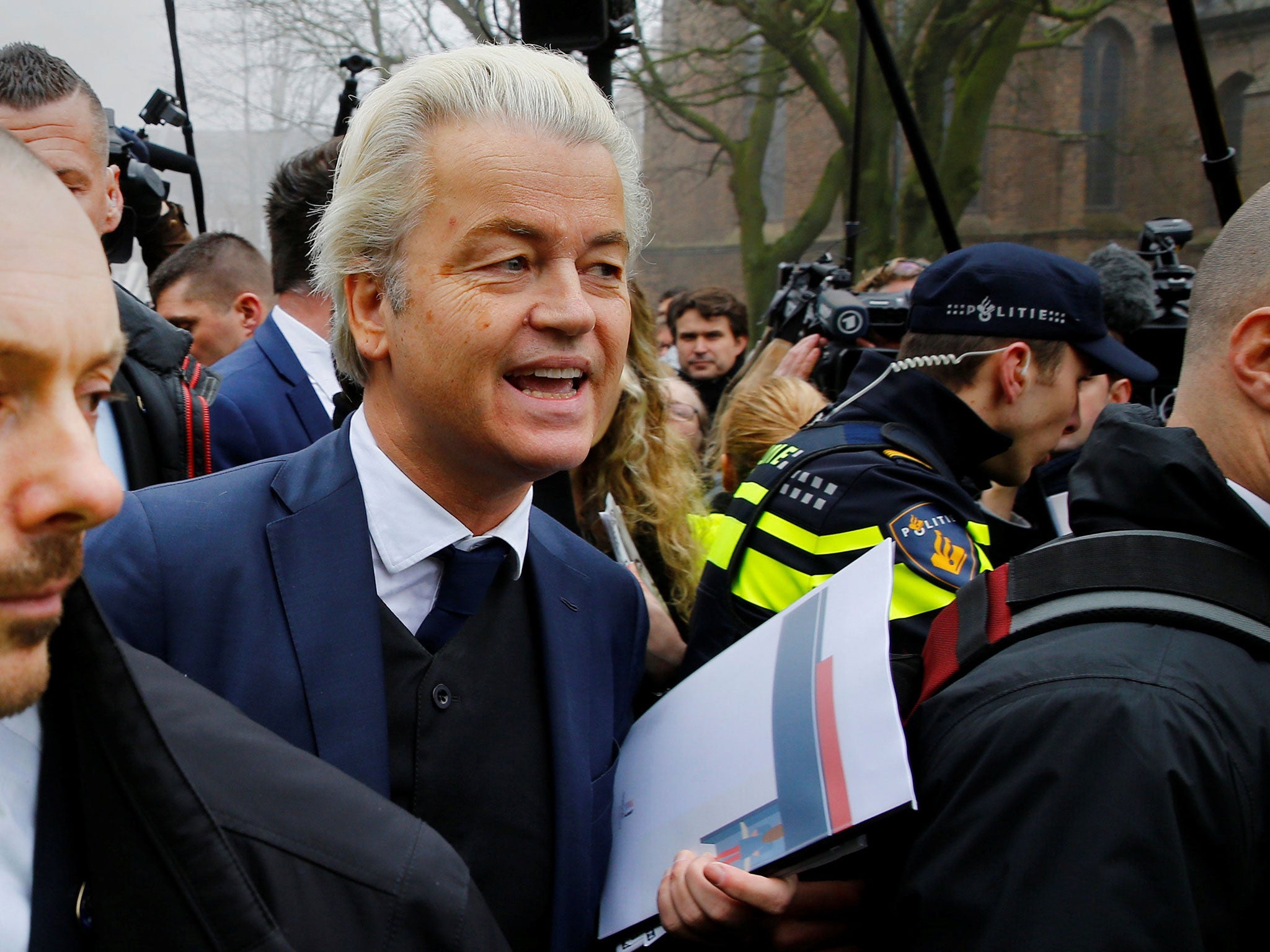 Geert Wilders is within a whisker of leading the largest party in the Dutch parliament