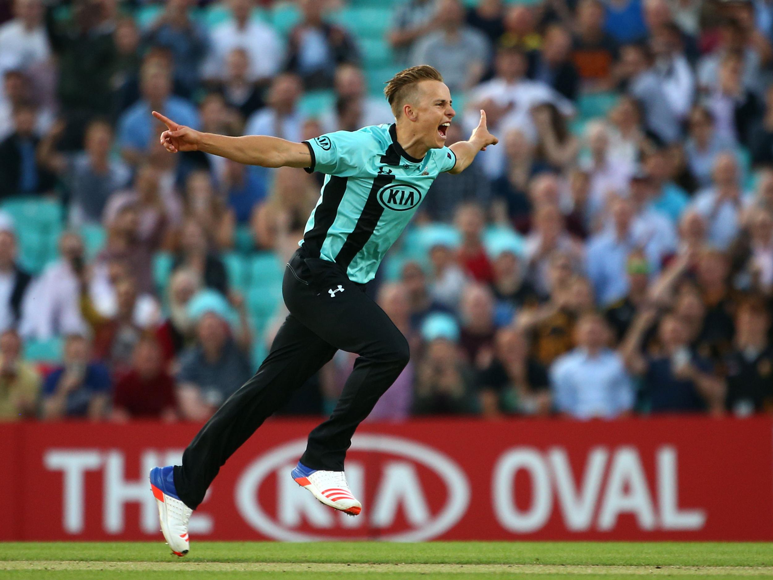 Tom Curran in action for Surrey, where he and his brother are the latest talented youngsters on the scene