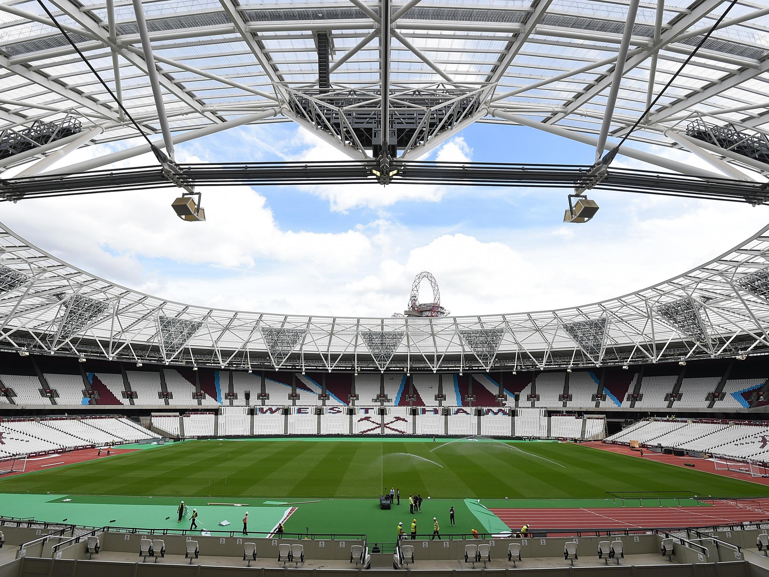 West Ham moved to the 80,000 seater stadium from Upton Park
