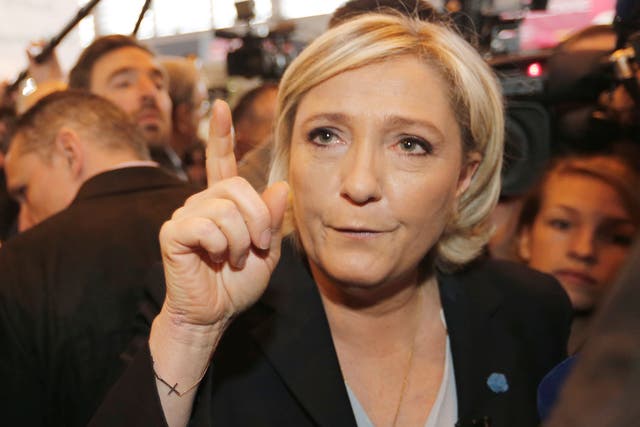 Brussels money is helping the Front National leader campaign ahead of the French elections