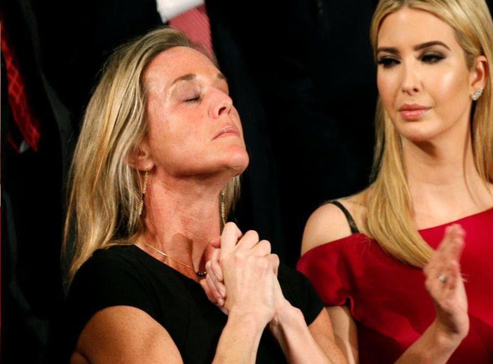 Carryn Owens, widow of Navy SEAL who died in Yemen raid attended Trump's speech last night in Washington
