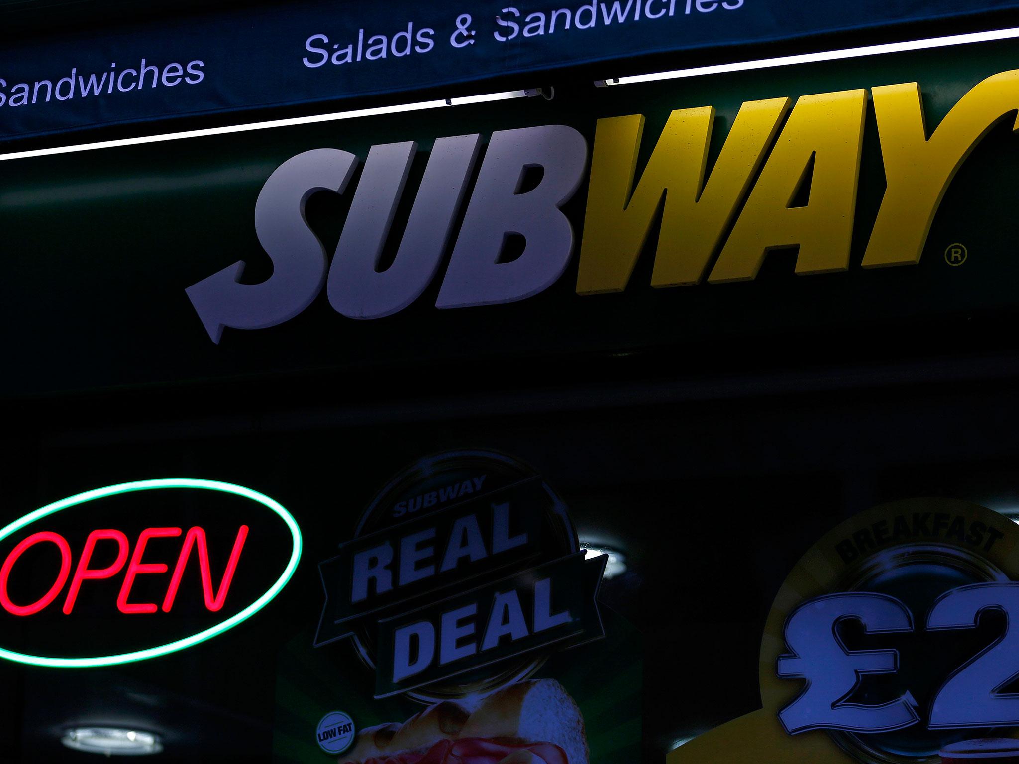 The two Subway sandwiches were the worst offenders