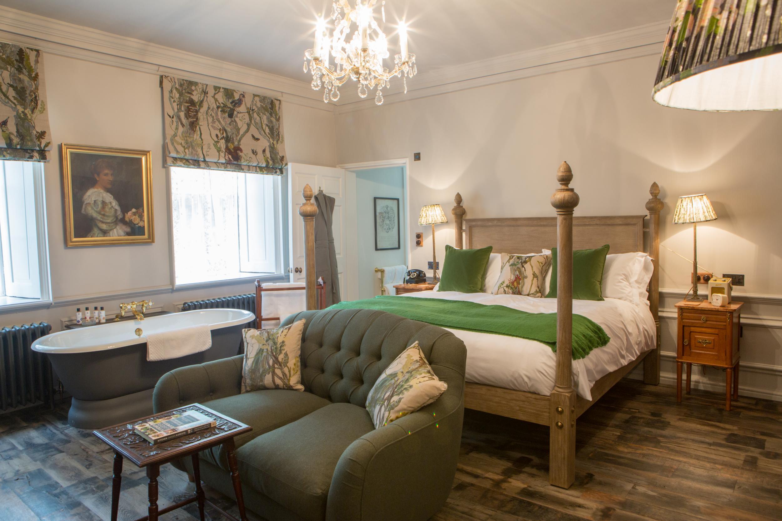 The bedrooms are ‘country-luxe’