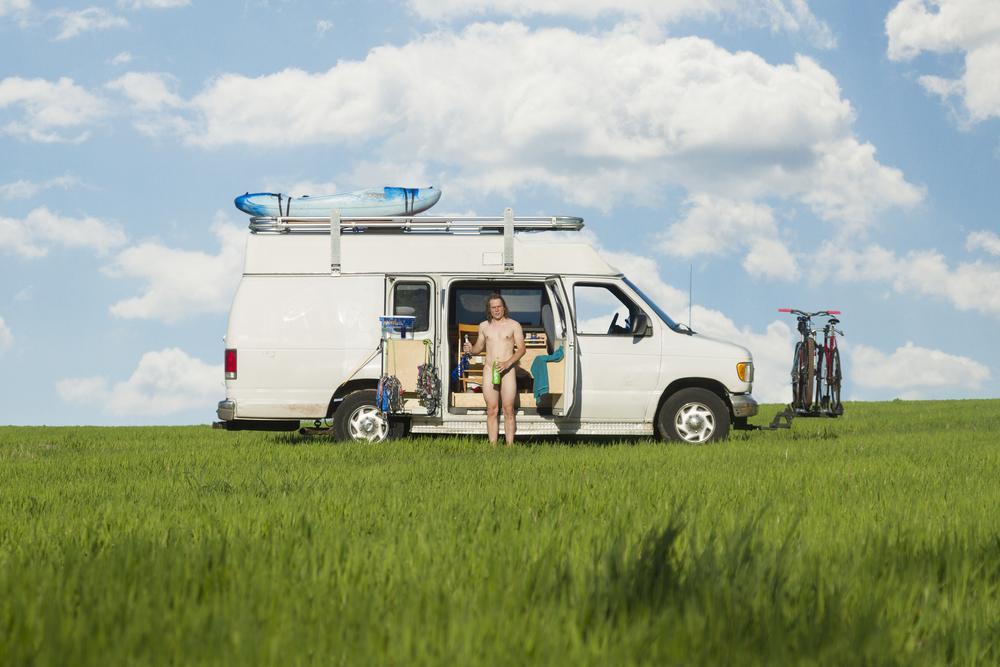 A "rebirthing" year living in a van was the best year ever, says Adam Nawrot