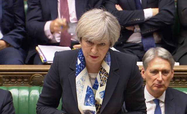 Theresa May at PMQ's