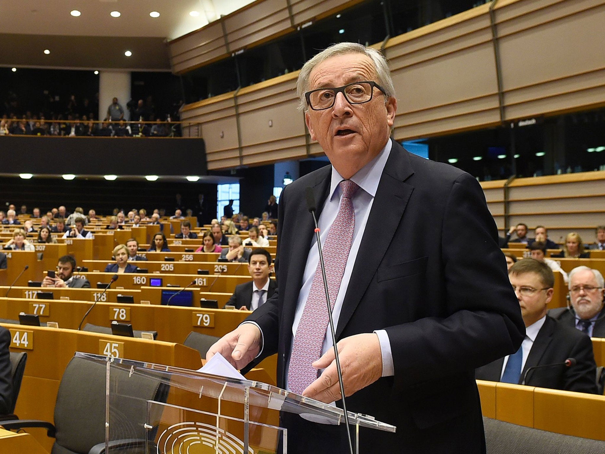 Jean Claude-Juncker said the Commission's white paper marked a 'new chapter of the European project;