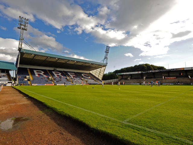 A general view of Raith Rovers' ground, Stark's Park