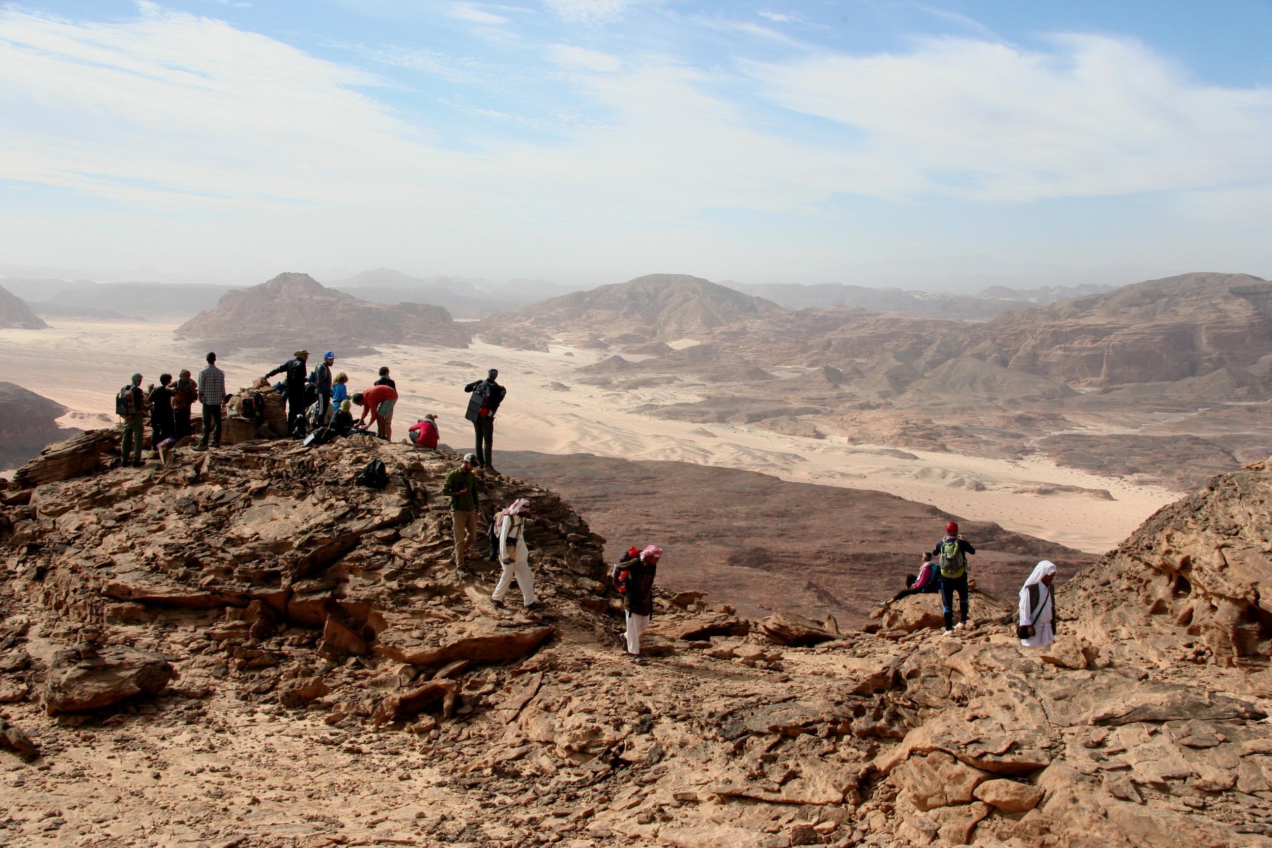 The initial summit of Jebel Milehis