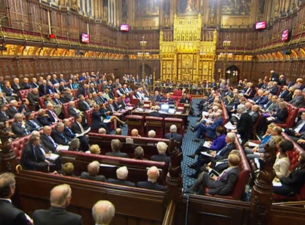 A packed House of Lords as the Government faces defeat over its Brexit Bill