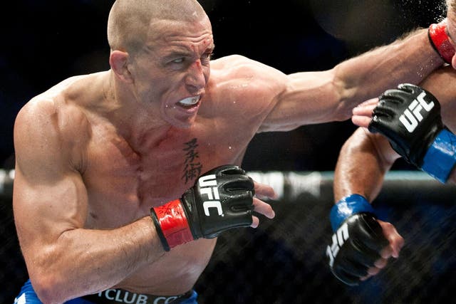 <p>Former two-weight UFC champion Georges St Pierre</p>