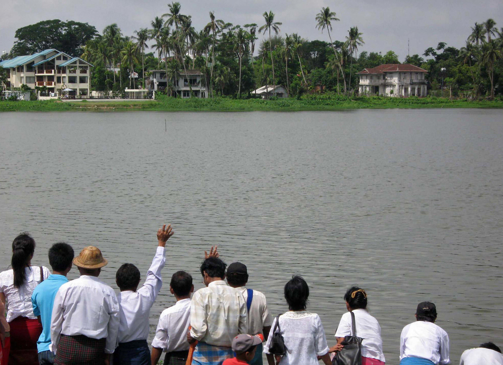 Lady House, on the other side of Inya Lake, remains a tourist attraction (AFP/Getty)