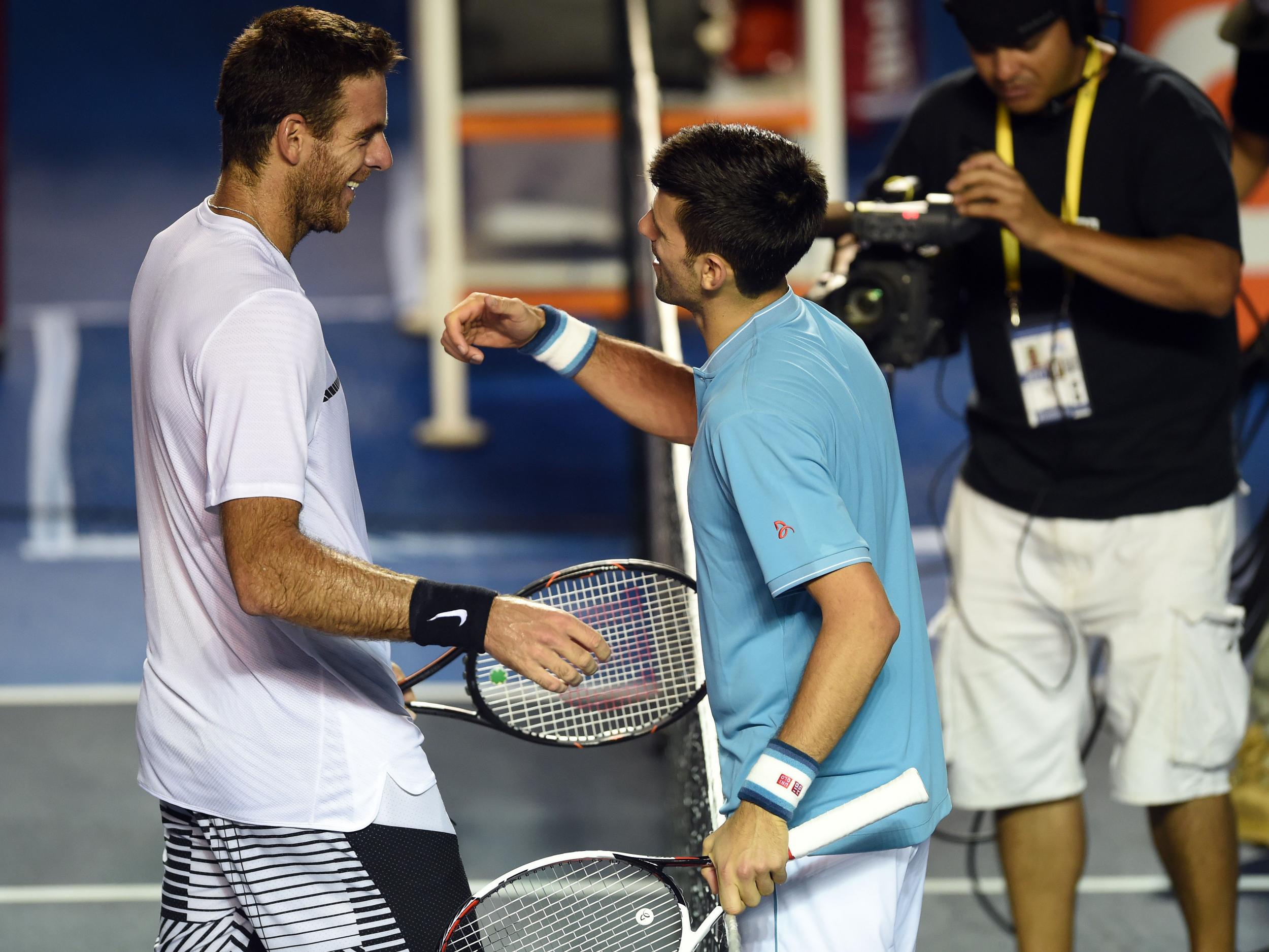 Djokovic recovered to beat Del Potro in three sets
