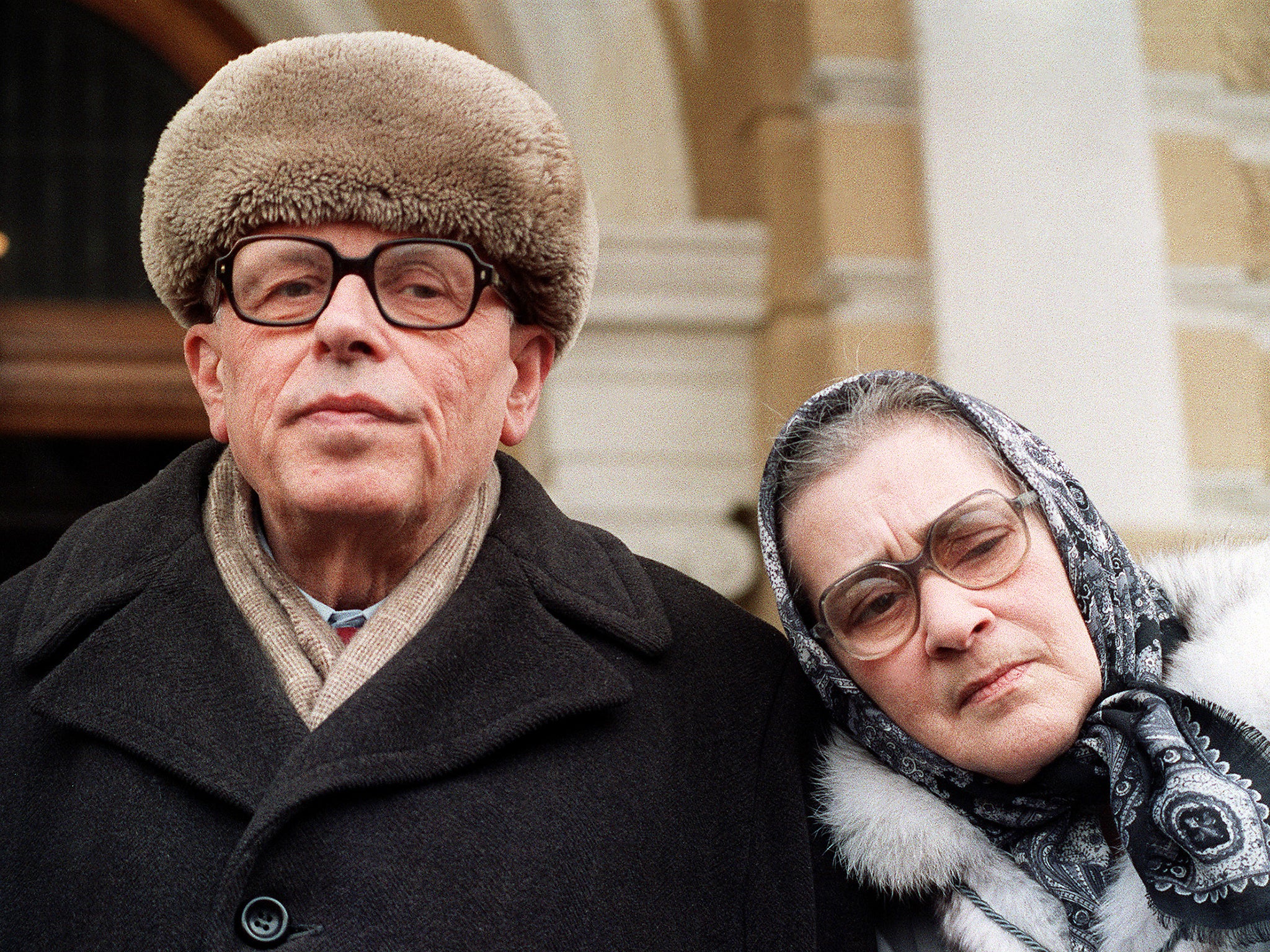 Dissident Russian physicist Andrei Sakharov and his wife Yelena Bonner. As part of the process of glasnost, Gorbachev granted him permission for him to return to the country (Getty)