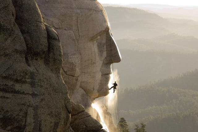 Mount Rushmore is among the famous sites that Thorsten Möwes has scaled 