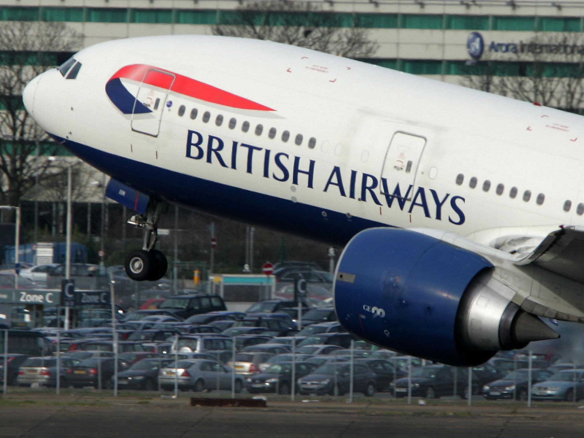 A British Airways Boeing 777 taking off. The airline is being hit by another strike this week