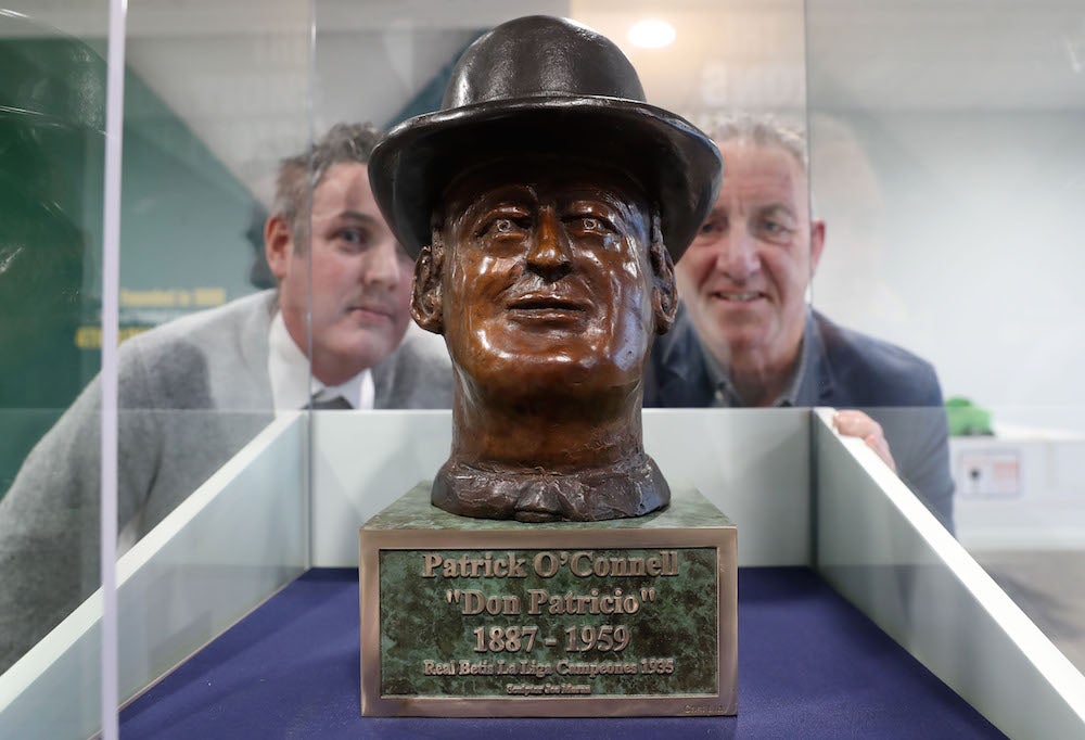 The bust at the National Football Stadium at Windsor Park (Presseye)