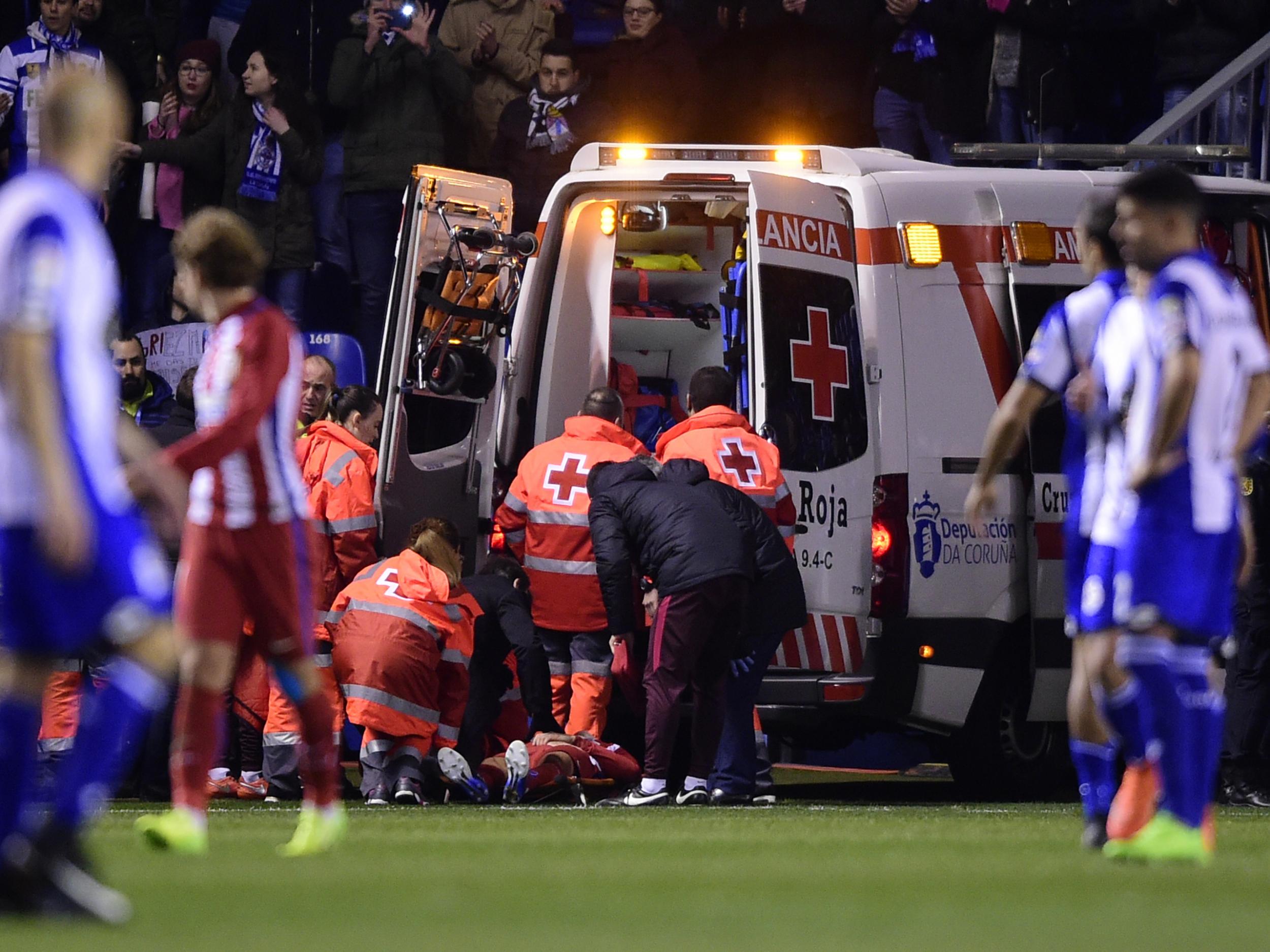 Torres left the pitch in an ambulance as the Estadio Riazor fell silent