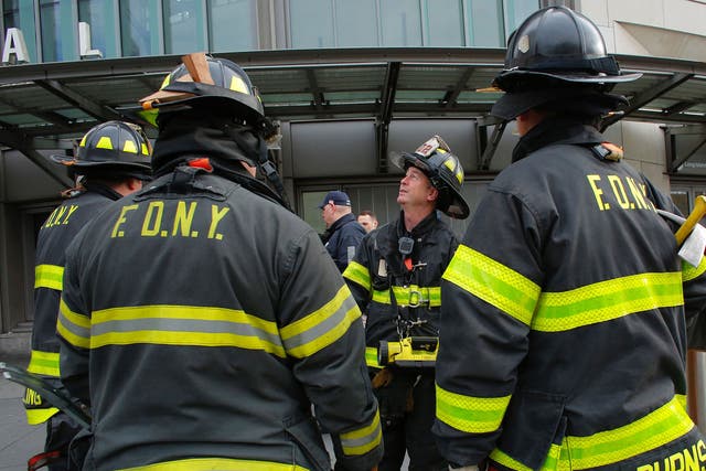 The New York Fire Department is not treating the blaze as suspicious