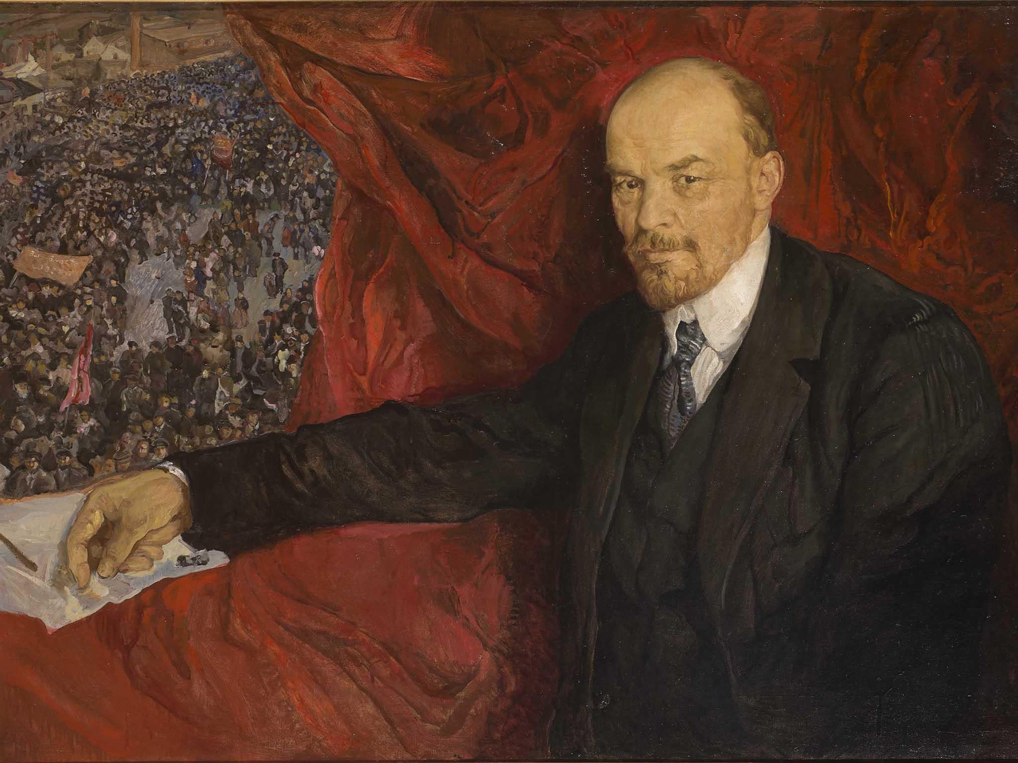 Isaak Brodsky, VI Lenin and Manifestation, 1919