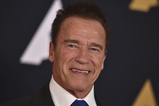 Arnold Schwarzenegger arrives at the 2016 Governors Awards in Los Angeles