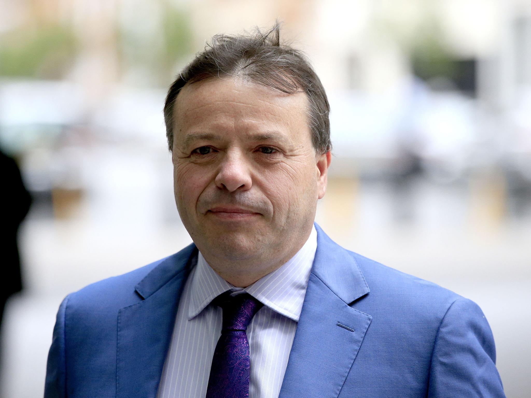 &#13;
Arron Banks said a second referendum was "the only option" &#13;