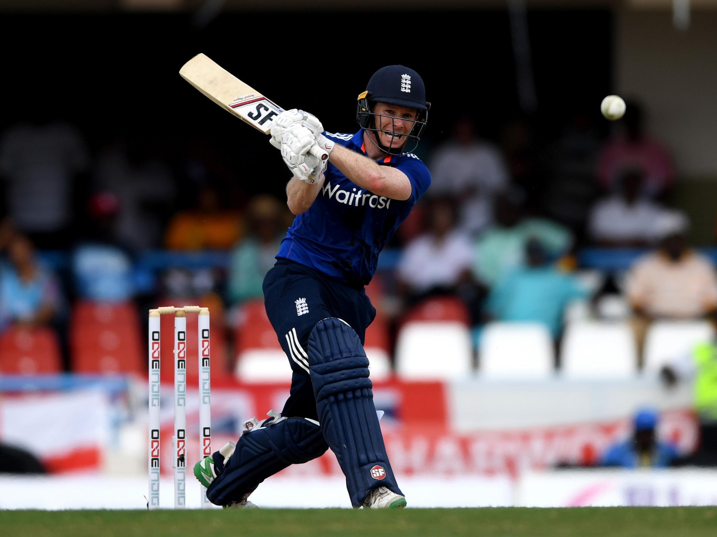 Captain Eoin Morgan hit 107 in 112 balls