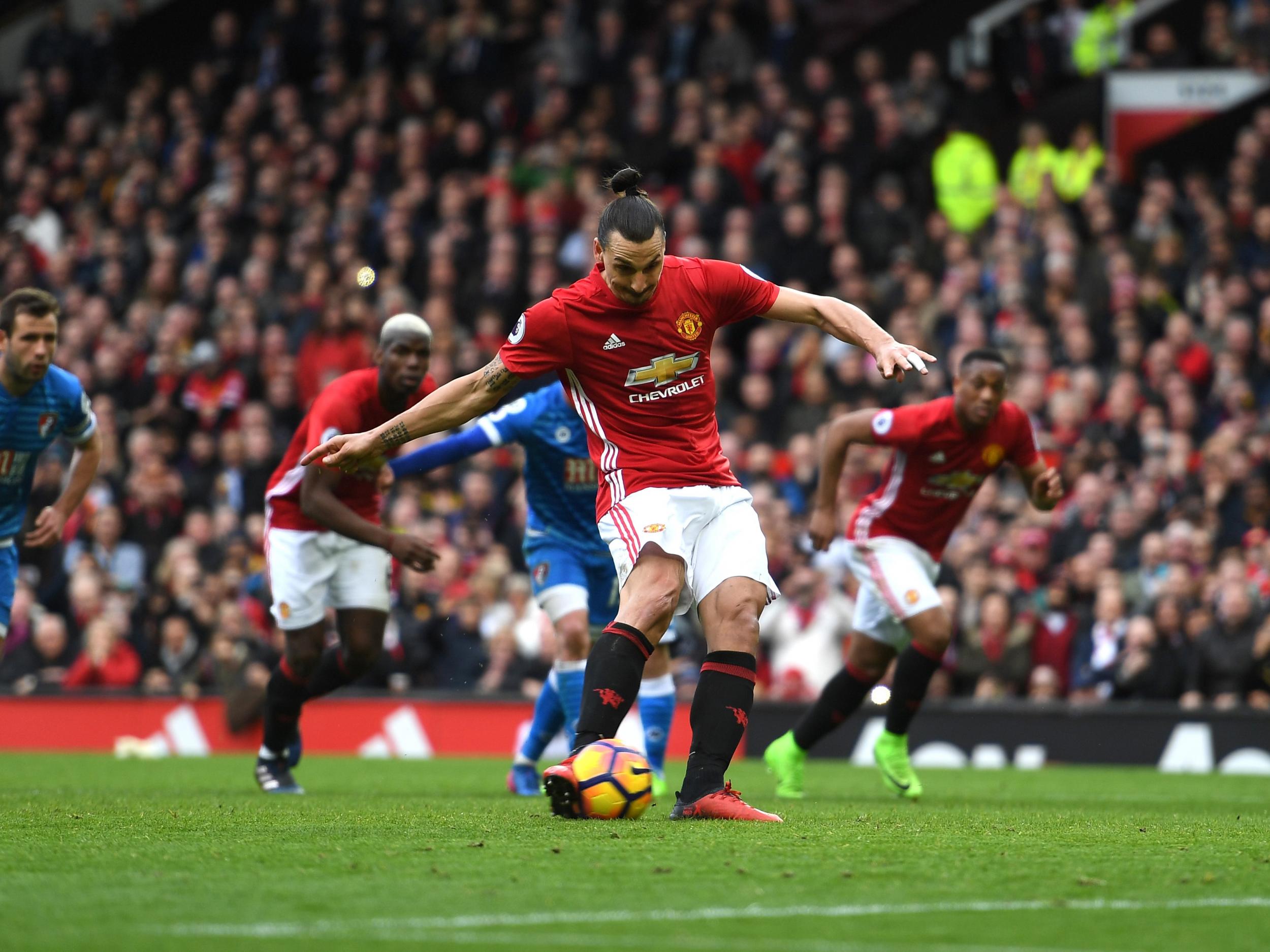 Ibrahimovic's frustrating afternoon was summed up with his missed penalty