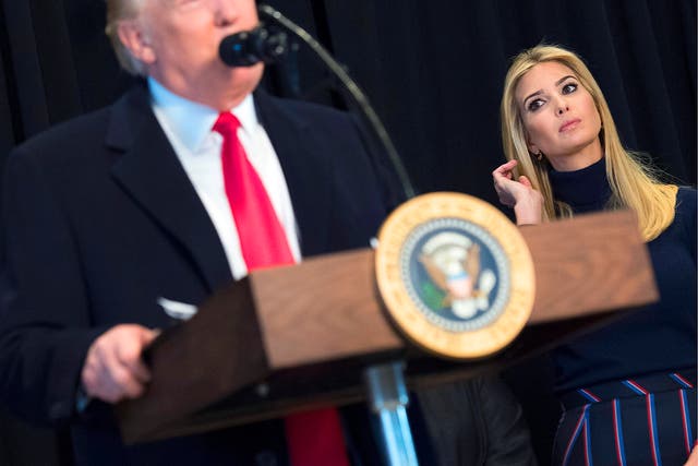 It has been reported that Ivanka Trump had considerable influence over her father's speech to Congress