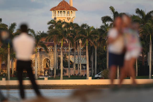 The Mar-a-Lago resort in Florida, one of Donald Trump's 15 golf courses. The president has lost more than $315.6m on his golf courses since the year 2000.