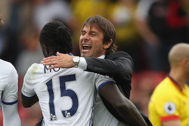 Moses' workrate and commitment to Conte's idea have seen him flourish