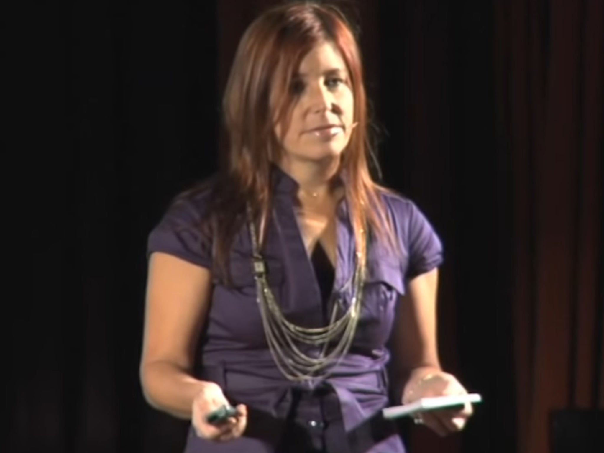 Amy Krouse Rosenthal delivering a Ted talk