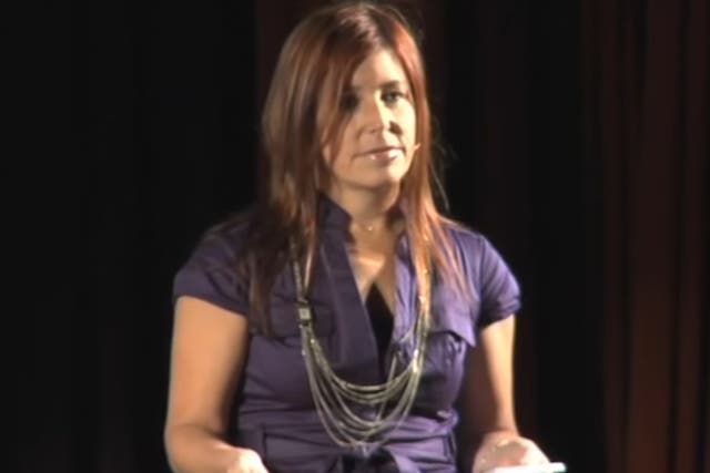 Amy Krouse Rosenthal delivering a Ted talk