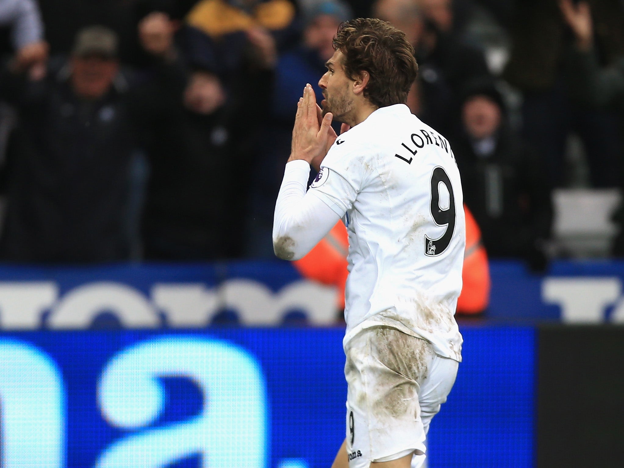 Llorente opened the scoring for Swansea in South Wales