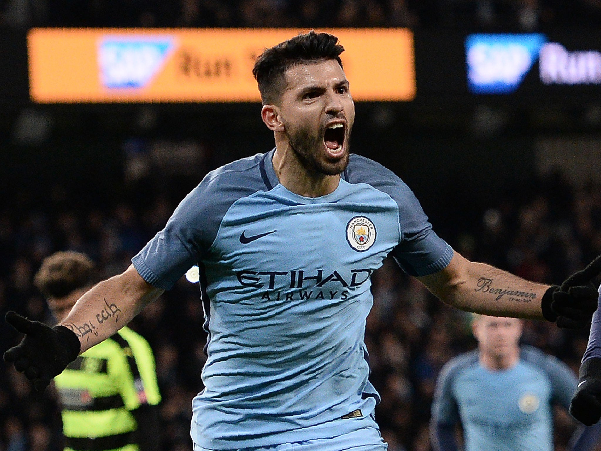 Sergio Aguero is showing the hunger for goals that Pep Guardiola wants to see