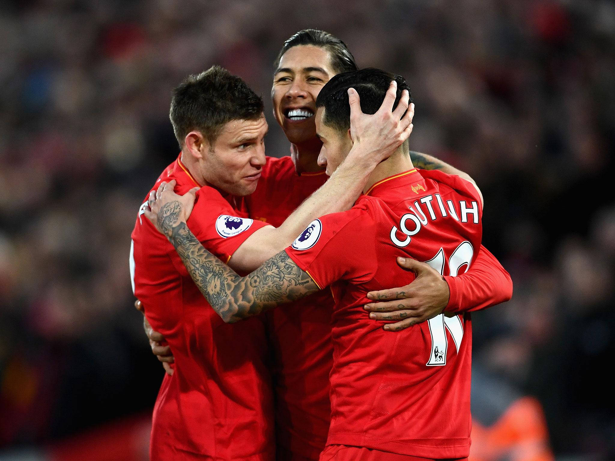 Roberto Firmino was instrumental in Liverpool's emphatic 3-1 defeat of Arsenal