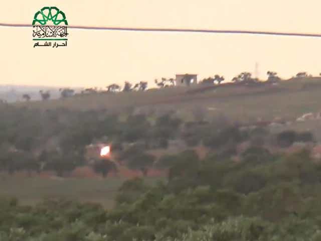 Ahrar al-Sham released video footage which appeared to show the plane being shot down