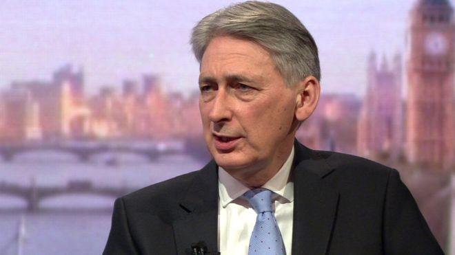 The Chancellor also told the Andrew Marr Show that the UK would 'do whatever it takes' to rebuild its economy if no trade deal with the EU was struck