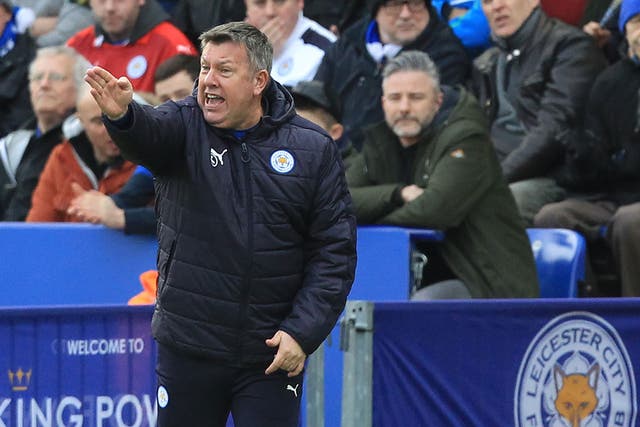 Craig Shakespeare issues instructions to his players during Saturday's game