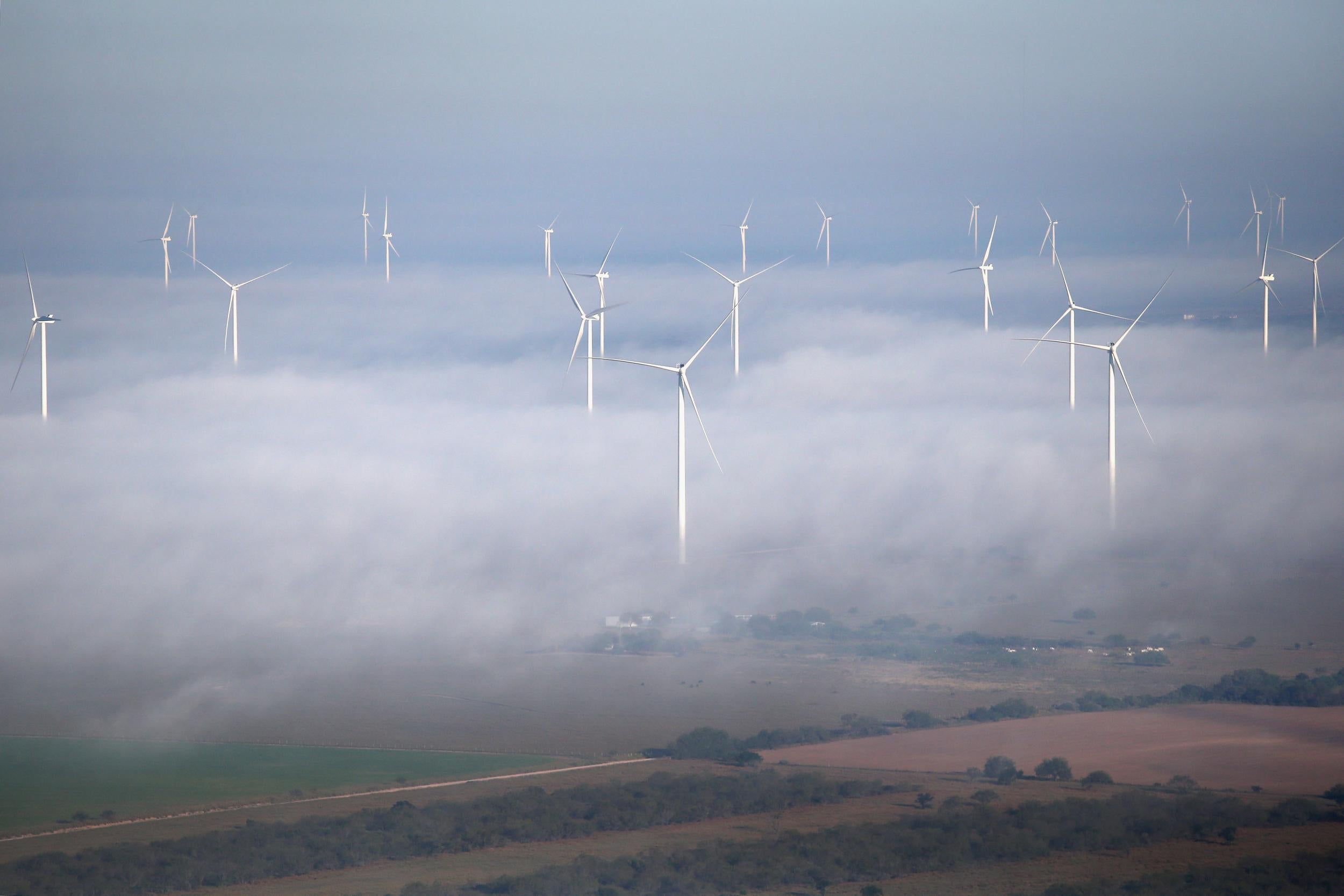 A windfarm in Texas