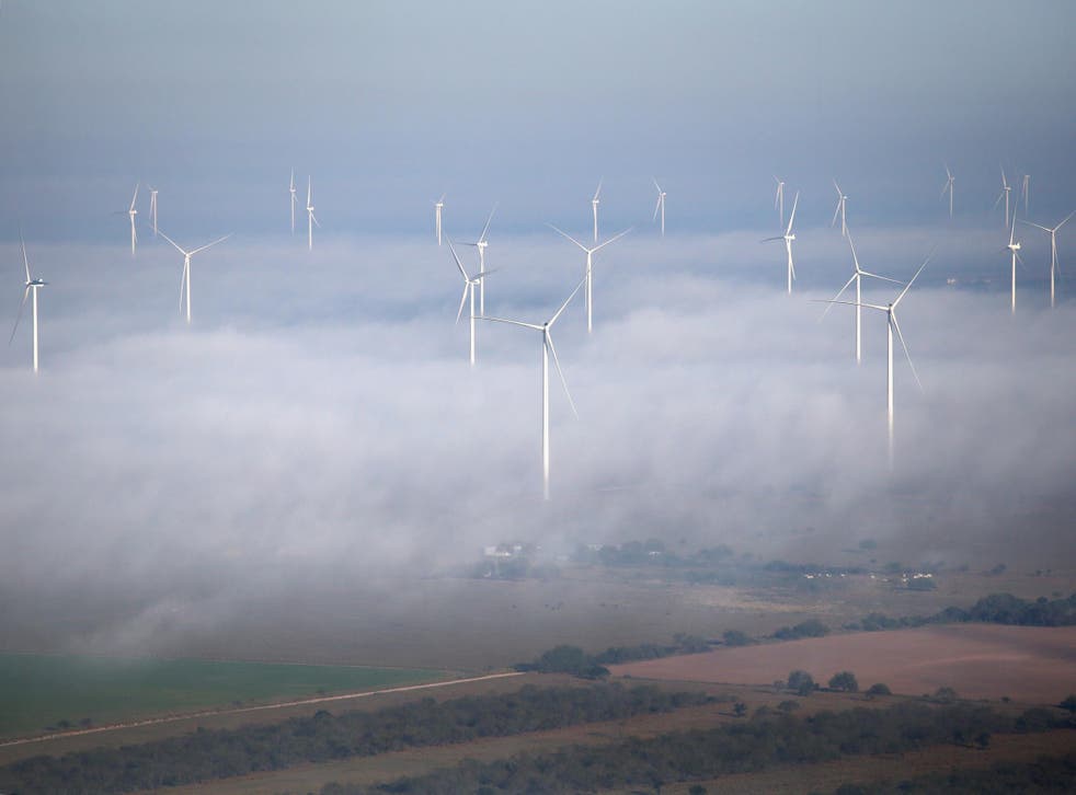 A windfarm in Texas