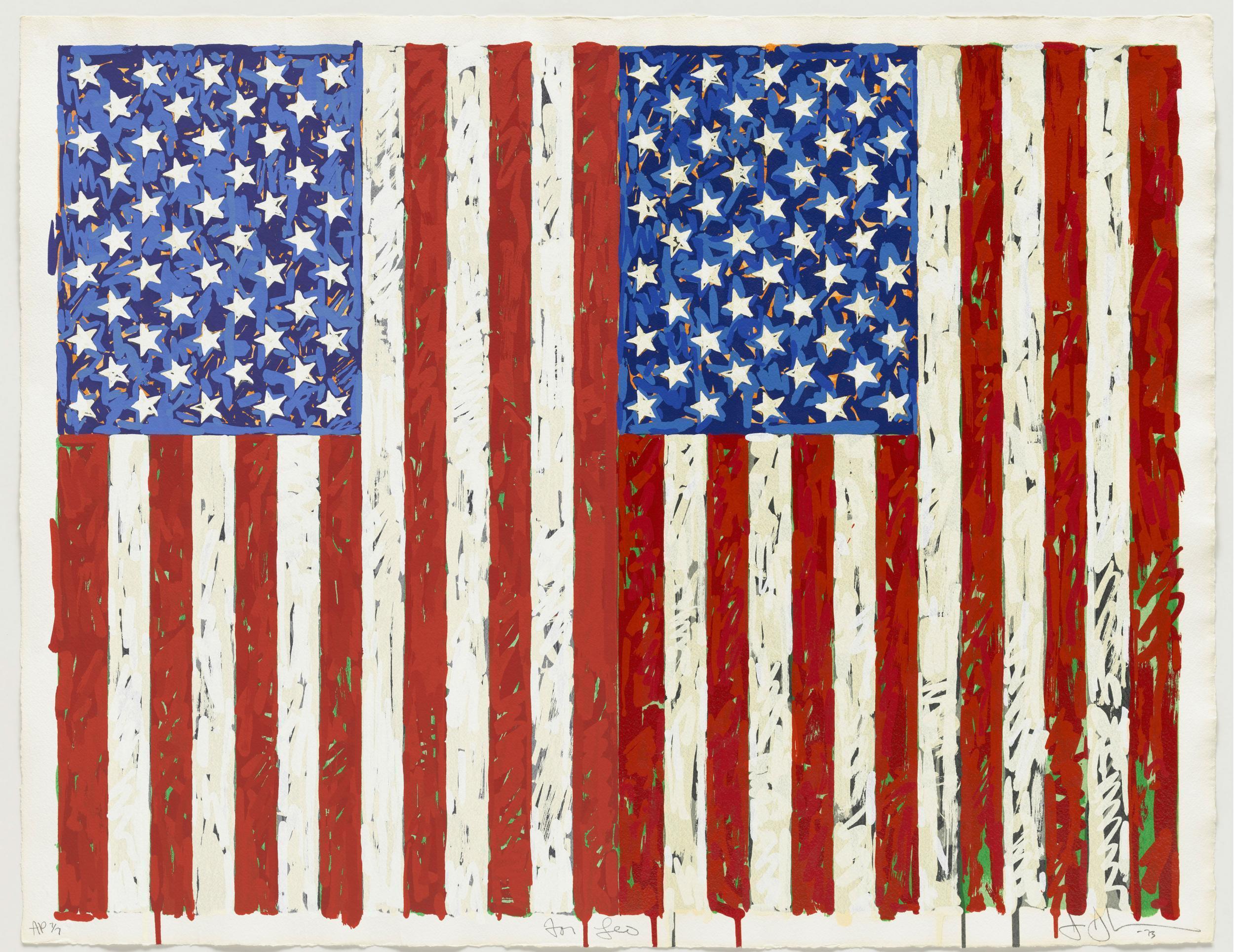 Jasper Johns’s ‘Flags I’, created in 1973, is widely regarded as a masterpiece in printmaking