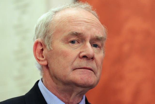  Martin McGuinness leaves Stormont Castle today following his resignation as Northern Ireland Deputy First Minister