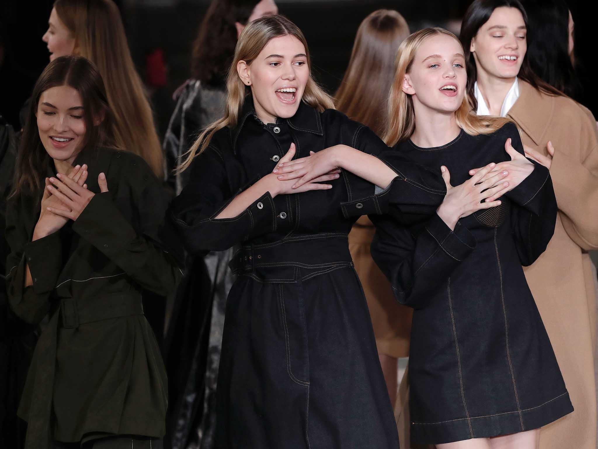 Stella McCartney closed her autumn/winter show at Paris Fashion Week with a heart-warming tribute to George Michael
