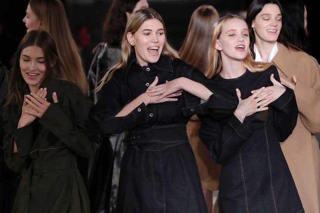 Stella McCartney closed her autumn/winter show at Paris Fashion Week with a heart-warming tribute to George Michael