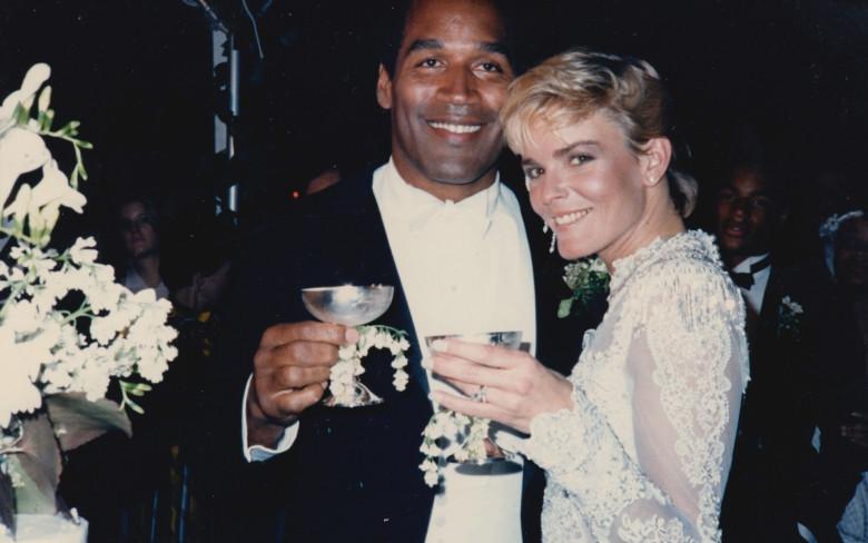 OJ Simpson with his wife Nicole. The murder trial divided America