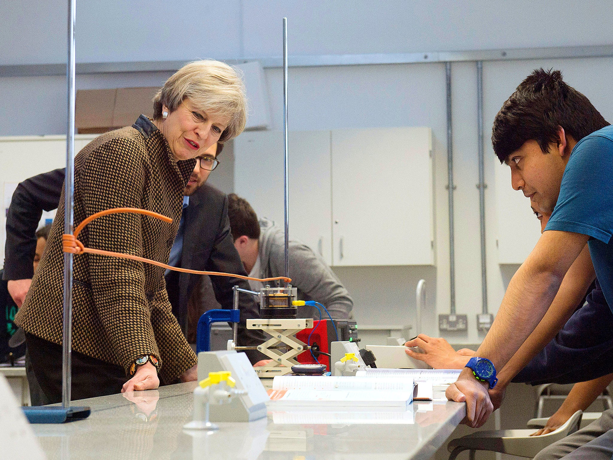 The Prime Minister met students at London Mathematics School at King's College London yesterday