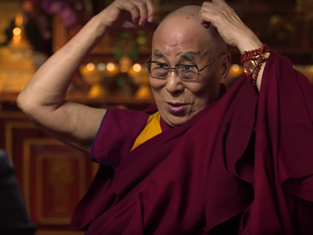 Tibetan spiritual leader in conversation with comedian John Oliver on Last Week Tonight